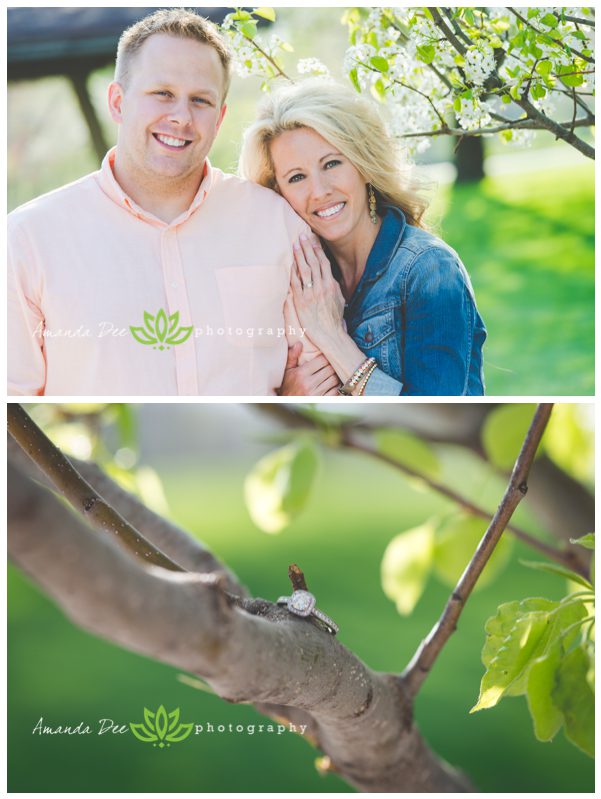 Spring Romantic Golden Hour Spring Engagement Session {Marion, IA Engagement Photographer}  Photo