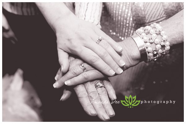 3 generation hand and rings photo