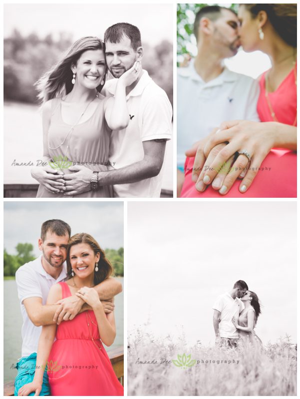 Outdoor engagement photos ring close up tall grass field black and white