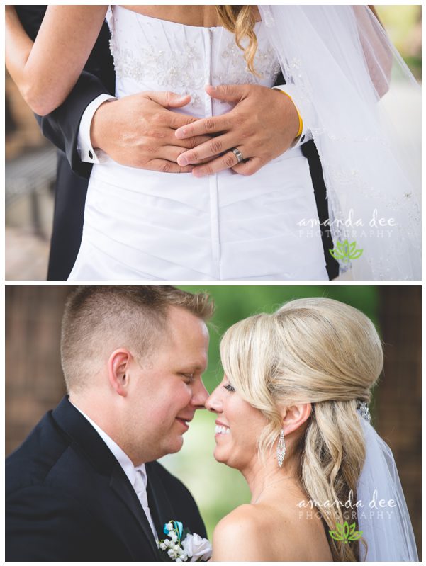 Summer Wedding Teal Accents - Amanda Dee Photography - First Look Bride and Groom