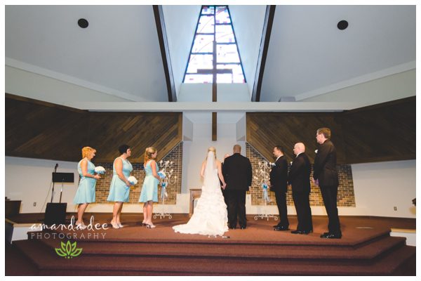 Summer Wedding Teal Accents - Amanda Dee Photography - Ceremony at the alter