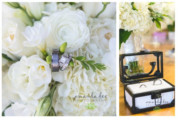 Fall Church Wedding Williams Wedding Amanda Dee Photography Cedar Rapids Wedding Photographer rings in flowers in ring box
